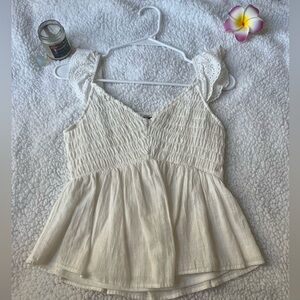 Fashion nova small off white blouse